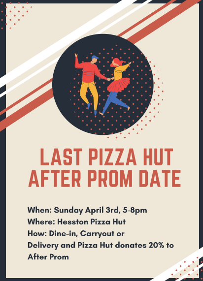 Pizza Hut Fundraiser Night 4/3/22